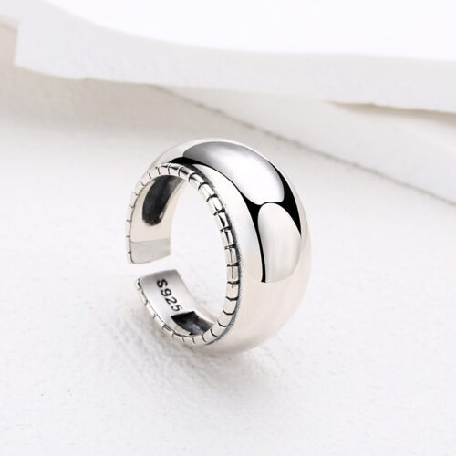 Nhẫn Nam Hở Ngón Trỏ Bạc Thái S925 NHB090