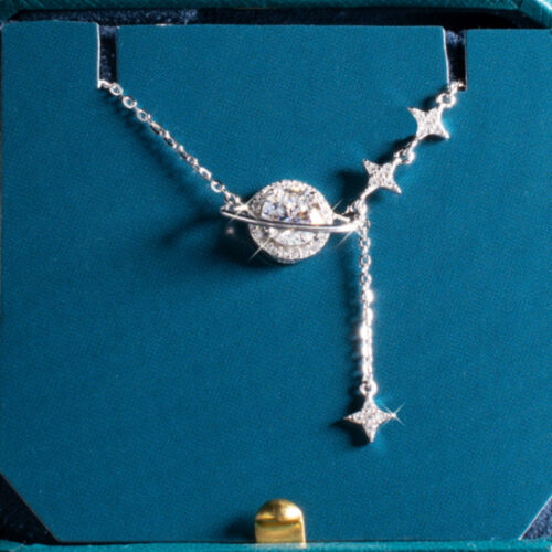 Vòng Cổ Kim Cương Moissanite 1 Carat DCN003