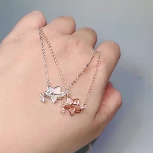 Dây Chuyền Bạc Cao Cấp Mẫu Ngôi sao Ước Nguyện DCN006 Bạc