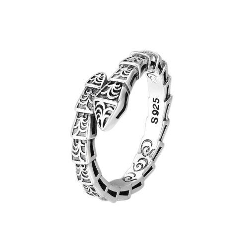 Nhẫn Trăn Bạc Thái Nguyên Chất 925 NHB052