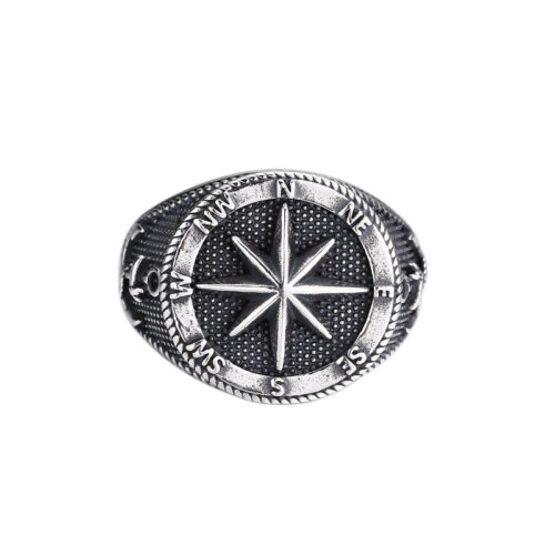Nhẫn La Bàn Hải Lý Nhẫn Hở Bạc Thái S925 NHB063