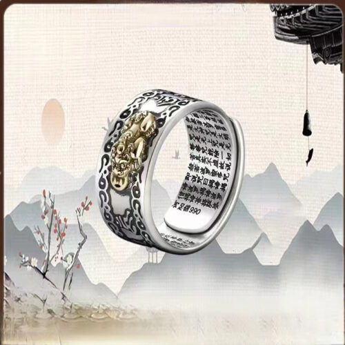 Nhẫn Bạc Thái Kí Tự May Mắn S925 NHB011 Kí Tự Bạc