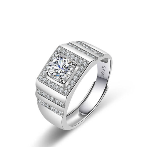 Nhẫn Nam Đính Đá Cubic Zirconia Lấp Lánh Bạc S925 NHB008 PMJ138