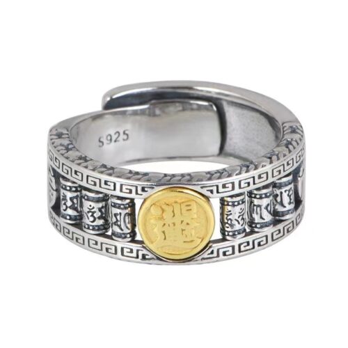 Nhẫn Bạc Rijin Dou Phong Cách Mới Bạc S925 NHB044
