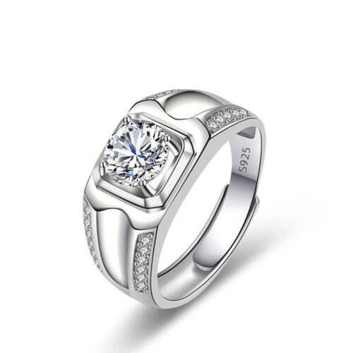 Nhẫn Nam Đính Đá Cubic Zirconia Lấp Lánh Bạc S925 NHB008 PMJ138