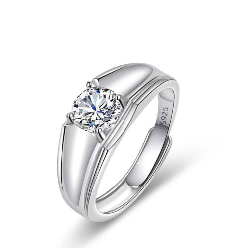Nhẫn Nam Đính Đá Cubic Zirconia Lấp Lánh Bạc S925 NHB008 PMJ138