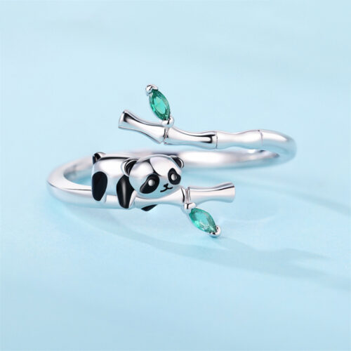 Nhẫn Nữ Đính Đá Zircon Bạc Khắc Hình Động Vật Cá Tính S925 NHN002 Mẫu Cá Heo 5025