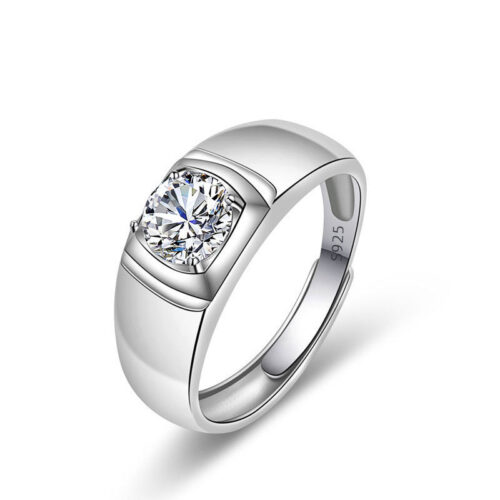 Nhẫn Nam Đính Đá Cubic Zirconia Lấp Lánh Bạc S925 NHB008 PMJ138
