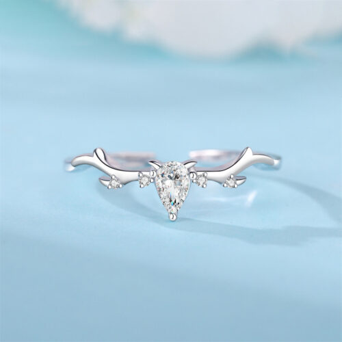 Nhẫn Nữ Đính Đá Zircon Bạc Khắc Hình Động Vật Cá Tính S925 NHN002 Mẫu Cá Heo 5025