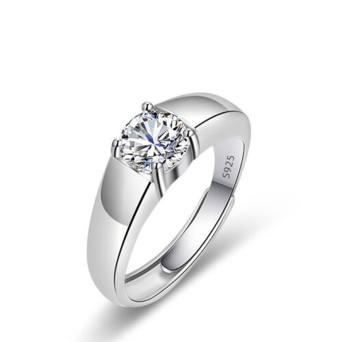 Nhẫn Nam Đính Đá Cubic Zirconia Lấp Lánh Bạc S925 NHB008 PMJ138