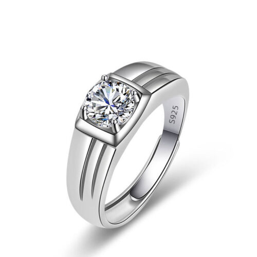 Nhẫn Nam Đính Đá Cubic Zirconia Lấp Lánh Bạc S925 NHB008 PMJ138
