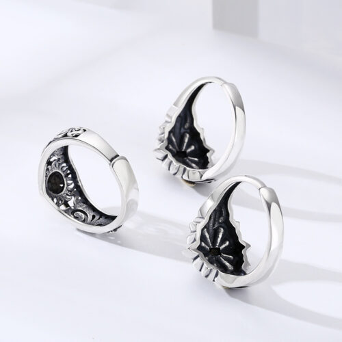 Nhẫn Ngôi Sao Nam Sáu Cánh Bạc Thái S925 NHB062 Mẫu 2