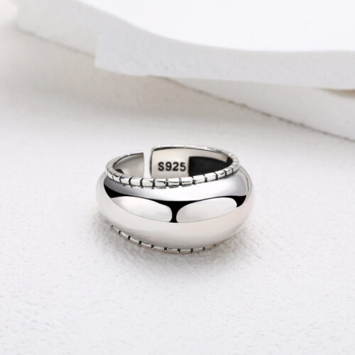 Nhẫn Nam Hở Ngón Trỏ Bạc Thái S925 NHB090