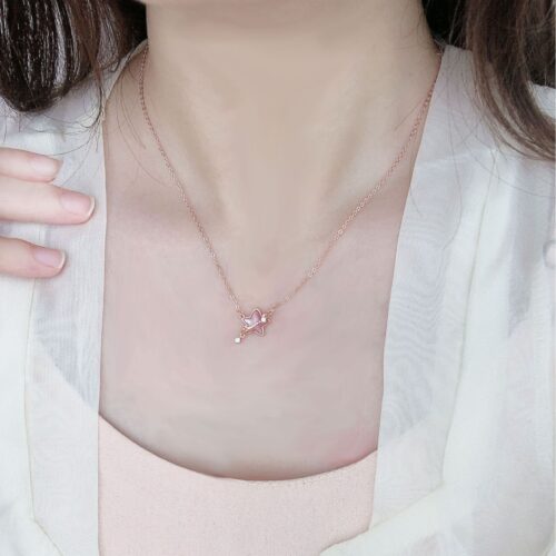 Dây Chuyền Bạc Cao Cấp Mẫu Ngôi sao Ước Nguyện DCN006 Bạc