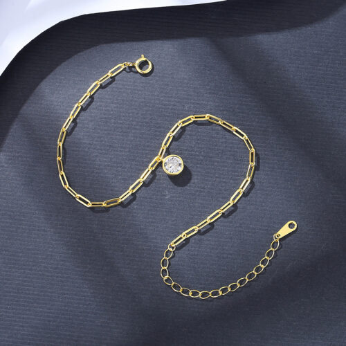 Vòng Đeo Tay Zircon Mạ Vàng Bạc S925 VDN001