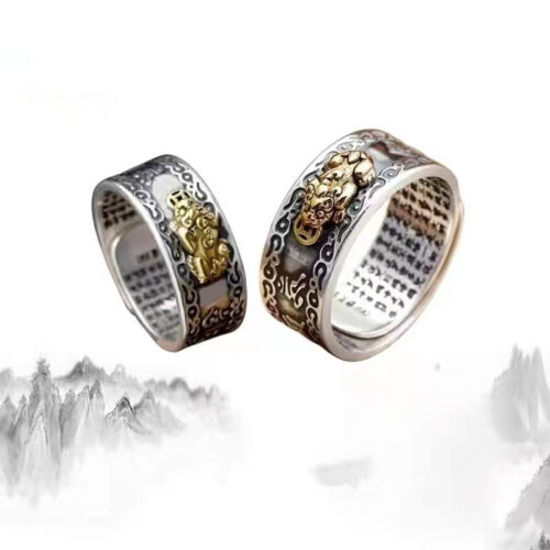 Nhẫn Bạc Thái Kí Tự May Mắn S925 NHB011 Kí Tự Bạc