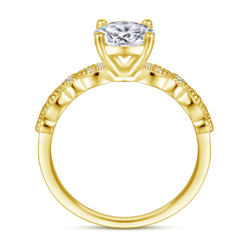 Nhẫn Cưới Nữ Đính Đá Quý Zircon Bạc S926 NHN012 Màu Vàng Kim