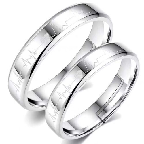 Nhẫn Nam Khắc Nhịp Tim Bạc S925 NHB032 Nhẫn Nam