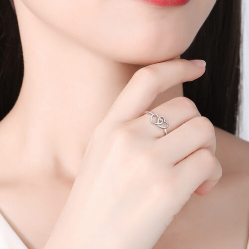 Nhẫn Nữ Trái Tim Cá Tính Bạc S926 NHN009 ZW68