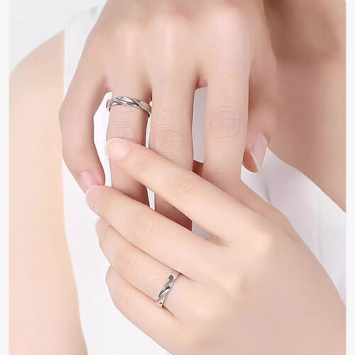 Nhẫn Nữ Sóng Nước Bạc S925 NHN001
