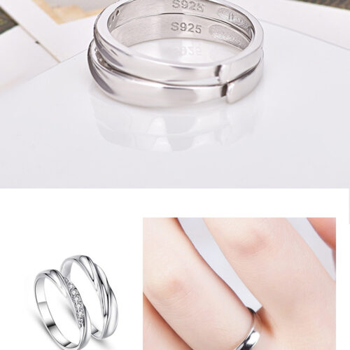 Nhẫn Đôi Tình Yêu Bạc S925 NHB004-NHN004 Nam