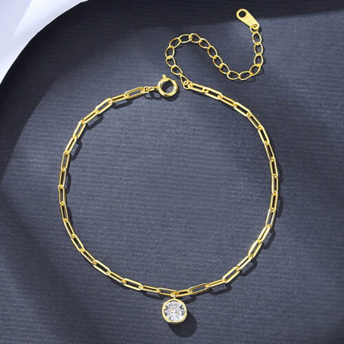 Vòng Đeo Tay Zircon Mạ Vàng Bạc S925 VDN001