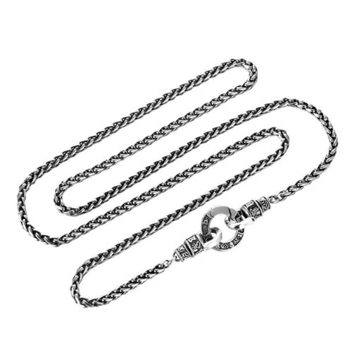 Dây Chuyền Bạc Thái S925 Chopin Ký Tự May Mắn DCB003 3mm 60cm khoảng 23 gram