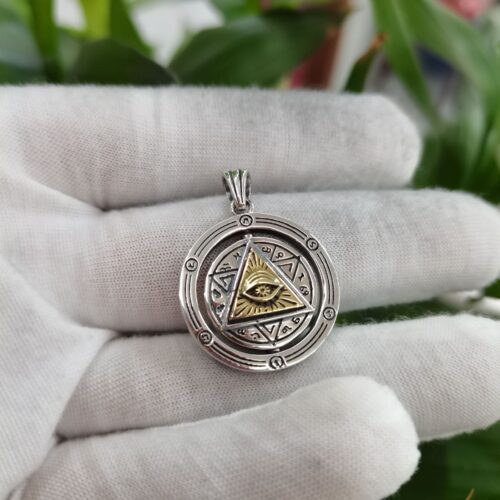 Mặt Dây Chuyền Mắt Thần Horus Bạc Thái S925 MDB001