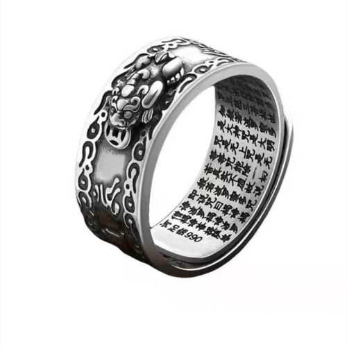 Nhẫn Bạc Thái Kí Tự May Mắn S925 NHB011 Kí Tự Bạc