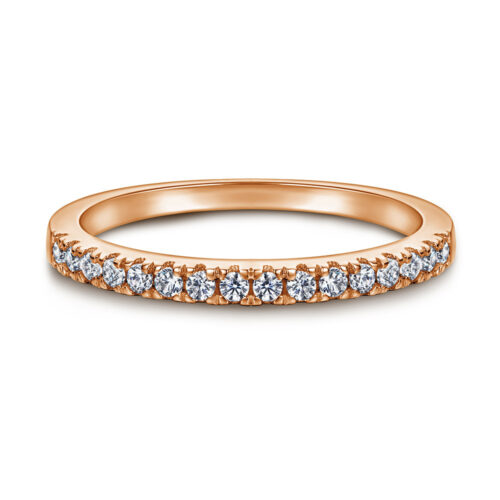 Nhẫn Nữ Bạc S925 Sterling Đính Đá Quý Zircon NHN013 Nhẫn Vàng Đính Đá Trắng Xanh Nửa Vòng