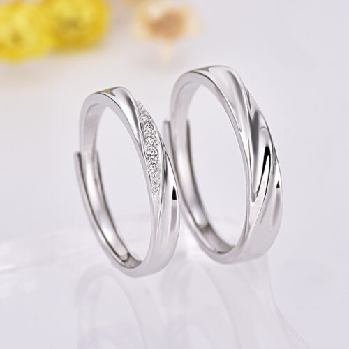 Nhẫn Đôi Tình Yêu Bạc S925 NHB004-NHN004 Nam