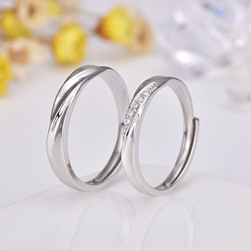 Nhẫn Đôi Tình Yêu Bạc S925 NHB004-NHN004 Nam
