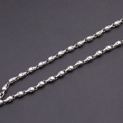 Dây Chuyền Đầu Lâu Bạc Thái S925 DCB019 50cm