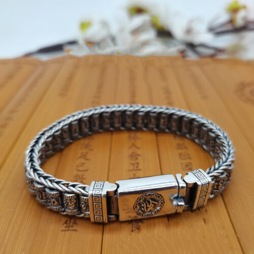 Vòng Tay Quay Ký Tự May Mắn Bạc S925 VDB011