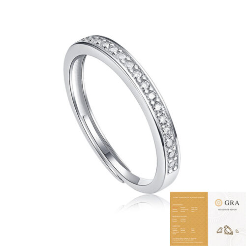 Nhẫn Đôi Song Hành Đính Kim Cương Moissanite Bạc S925 NHC022 Nhẫn Nữ