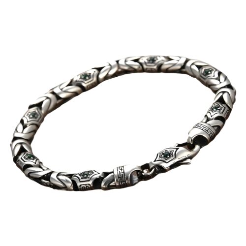 Vòng Tay Bạc Kiểu Thổ Nhĩ Kỳ Phong Cách Cá Tính S925 VDB014