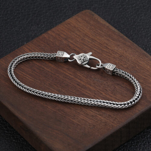 Vòng Tay Đuôi Cáo Bạc Thái S925 VDB027