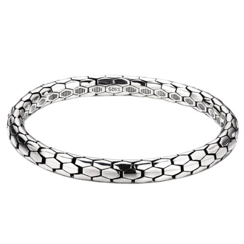 Lắc Tay Nam Seiko Snake Bạc Thái S925 VDB028