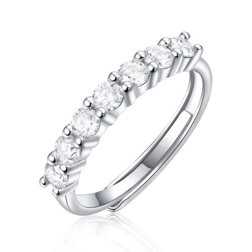 Nhẫn Nữ Tinh Xảo Đính Kim Cương Moissanite Bạc S925 NHN075 R13232