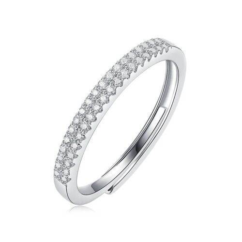 Nhẫn Nữ Tinh Xảo Đính Kim Cương Moissanite Bạc S925 NHN075 R13232