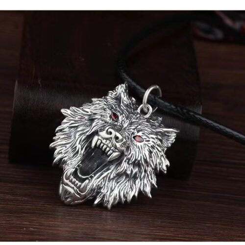 Mặt Dây Chuyền Đầu Sói Bạc Thái S925 MDB015