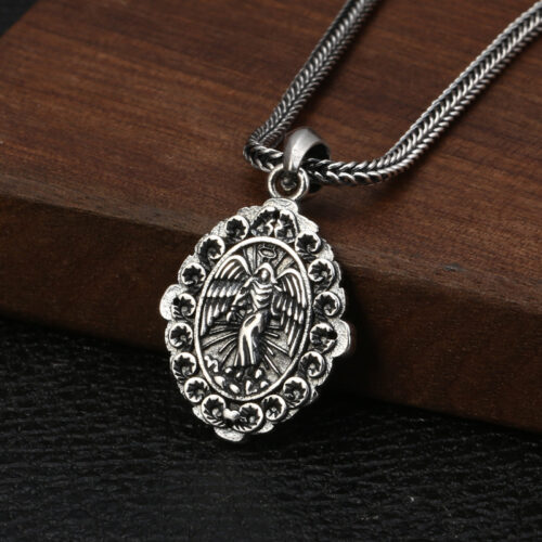 Mặt Dây Chuyền Đức Mẹ Guadalupe Bạc Thái S925 MDB026