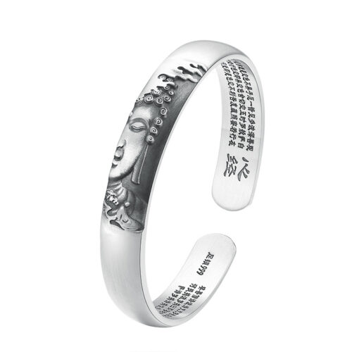 Vòng Tay Tâm Kinh Bạc Thái S925 VDB040