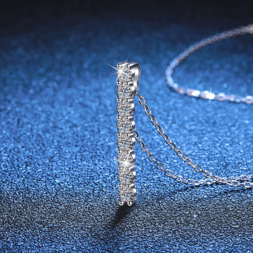 Vòng Cổ Cao Cấp Đính Kim Cương Moissanite Bạc S925 DCN068