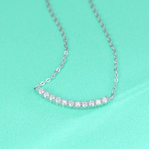 Vòng Cổ Đính Kim Cương Sang Trọng Moissanite Bạc S925 DCN086 N13441