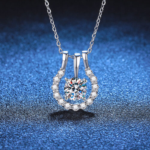 Dây Chuyền Cao Cấp Đính Kim Cương Moissanite Bạc S925 DCN064