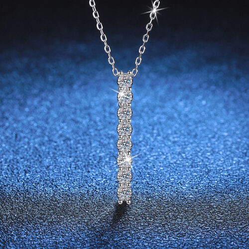 Vòng Cổ Cao Cấp Đính Kim Cương Moissanite Bạc S925 DCN068