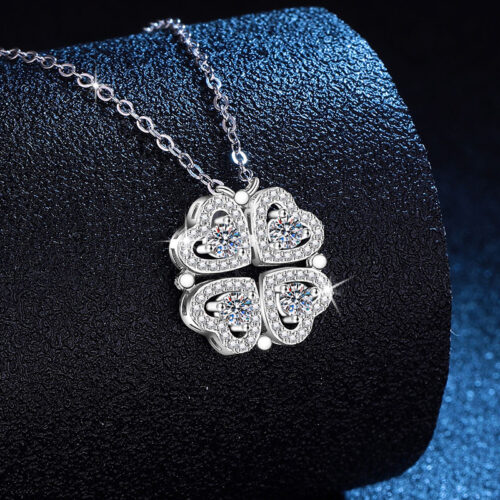 Vòng Cổ 2 Kiểu Đeo Đính Kim Cương Moissanite Bạc S925 DCN080