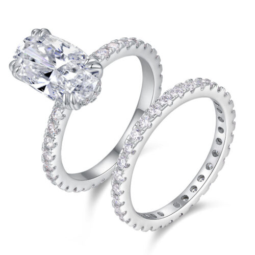 Nhẫn Nữ Cao Cấp Sang Trọng Đính Kim Cương Moissanite Bạc S925 NHN078 R15330