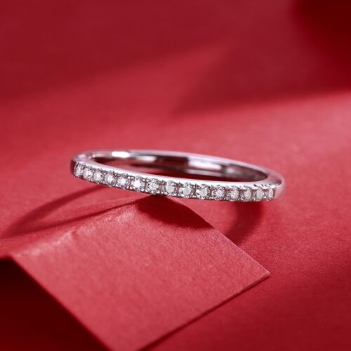 Nhẫn Nữ Tinh Xảo Đính Kim Cương Moissanite Bạc S925 NHN075 R13232